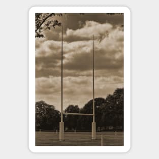 Rugby goal post at Rugby School Magnet